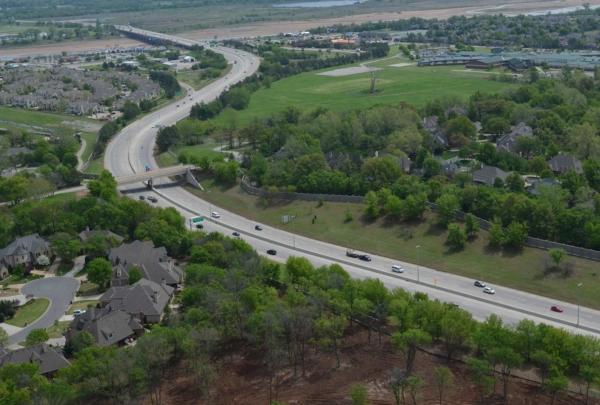 Aerial photo of Creek Turnpike